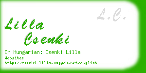 lilla csenki business card
